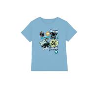 NBCU Don'T Mess With My Dragon Badges Kids T-Shirt, Light Blue | Size: 7-8 Years NBCU Light Blue 7-8 Years