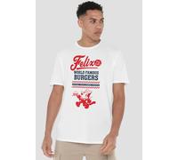 NBCU Felix The Cat World Famous Burgers T-Shirt, White | Size: Medium NBCU White M