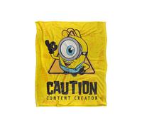 NBCU Minions & Monsters James Caution Content Creator Blanket 152x127 Cm | Size: Large NBCU Multicolor Large