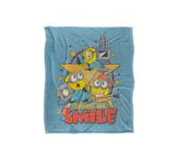 NBCU Minions & Monsters Show Me That Smile Film Crew Blanket 152 X 127 Cm | Size: Large NBCU Multicolor Large