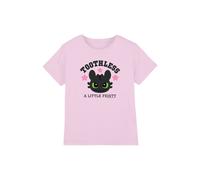 NBCU Toothless A Little Feisty Kids T-Shirt, Pink | Size: 3-4 Years NBCU Pink 3-4 Years