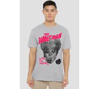 NBCU Universal Monsters The Wolfman T-Shirt, Athletic Heather in Light Grey | Size: Medium NBCU Light Grey M