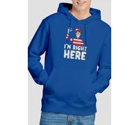 NBCU Wheres Waldo Where'S Waldo I'M Right Here Hoodie, Royal | Size: Small NBCU Royal S