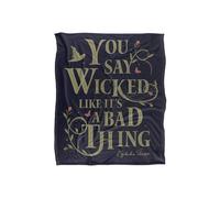 NBCU Wicked Elphaba You Say Wicked Like It'S A Bad Thing Blanket | Size: Small NBCU Multicolor Small