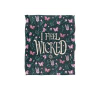 NBCU Wicked I Feel Wicked Enchanted Butterflies Throw Blanket 152 X 127 Cm | Size: Large NBCU Multicolor Large