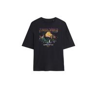 NBCU Women's Jurassic World Tour 2015 Oversized T-Shirt, Black | Size: Large NBCU Black L