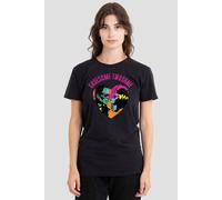 NBCU Women's Universal Monsters Valentine'S Day Gruesome Twosome T-Shirt, Black | Size: Small NBCU Black S