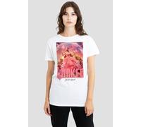 NBCU Women's Wicked Glinda Upland Bubble Poster T-Shirt, White | Size: Medium NBCU White M