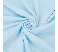 NBEADS 1.3x2m Double Gauze Fabric, 100% Cotton Natural Soft Gauze Material Light Sky Blue Cotton Fabric for Sewing Quilting DIY Craft Projects and Home Decor