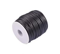NBEADS 1 Roll 30M/Roll Solid Rubber Cord Plastic Rope for Diy Craft Making, 3mm, White Spool: 78mm High, 68mm Wide