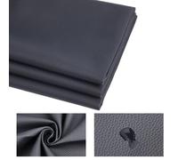 NBEADS 1 Yard Leather Fabric, 1.4m Wide Faux Leather Upholstery Fabric Leather Sheets Soft Synthetic Leather Fabric Sheets Roll for DIY Crafts Sewing Hat Shoe Making, Black, 1mm Thick