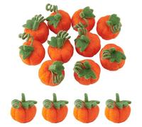 NBEADS 10 Pcs Felt Pumpkin, 4.7cm Orange Wool Felt Fall Pumpkin Ornaments Decoration for DIY Hair Tie Clothing Accessories Thanksgiving