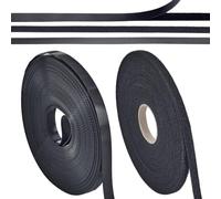 NBEADS 10 Yards Sew on Hook SND Loop Tape, 8mm Width Adhesive Loop Tape Sticky Interlocking Tape for DIY Craft Interlocking Clothes Curtain Dress Sewing Fasteners, Black