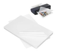 NBEADS 100 Pcs Plastic Laminating Pouches, Clear Thermal Laminating Pouch Film Photo Protecting Sheets for Sealed Photo Card Documents, 24x13.4x0.01cm