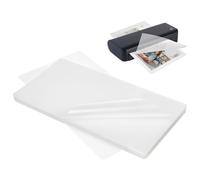NBEADS 100 Pcs Plastic Laminating Pouches, Clear Thermal Laminating Pouch Film Photo Protecting Sheets for Sealed Photo Card Documents, 26.5x13.4x0.01cm