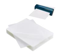 NBEADS 100 Pcs Thermal Laminating Pouches, 0.3mm Thick Rectangle Plastic Laminator Sheets A5 Size Tick Laminating Film Ideal for Notices and Photos Documents, 21.7x15.5cm