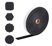 NBEADS 10m Self Adhesive Felt Tape, 2.9cm Wide Black Adhesive Strip Sticky Back Non Slip Felt Furniture Pads for Protecting Hardwood Floors Chair Wall Protector, 4mm Thick