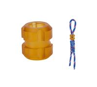 NBEADS 11.5mm PEI Titanium Lanyard Beads, Large Hole Paracorda Lanyard Beads with Nylon Umbrella Rope for Necklace Bead Pendant for Outdoor EDC Tool Pendant DIY Accessories, Blue