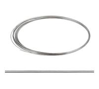 NBEADS 12 Gauge 304 Stainless Steel Wire, 2mm Solid Round Craft Wire 15m/49.21 Feet Per Roll Bendable Steel Wire for Sculpting Armature Bonsai Gardening Jewelry DIY Craft Projects