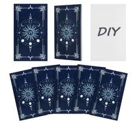 NBEADS 120 Blank Tarot Cards, Write-On Oracle Cards with White Back Design DIY Tarot Deck for Meditation Workshops Party Activities Creative Gifts, 4.72x2.76 Inch, Sun and Moon
