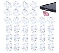 NBEADS 120 Pcs USB Type C Dustproof Plugs, Clear Soft Port Protector Covers for Type-C Smartphones Tablets Laptops Universal Fit