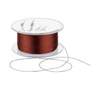 NBEADS 120m Seed Bead Thread, 0.15mm Ultra-Fine Bracelet Cord Beading Thread Invisible Sewing String Braided String for Jewelry Making, Bead Weaving, Loom Work, Stitch & Crafting, Coffee