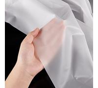 NBEADS 137cm Wide Translucent Fabric, 0.1mm Thick Clear TPU Fabric Waterproof Clothing Frosted Waterproof Material for Raincoat DIY Perspective Clothing Sewing Craft Decoration