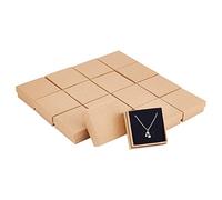 NBEADS 16 Pcs Craft Cardboard Gift Box, 7×7×2.6cm Square Craft Box Gift Boxes for Beaded Bracelets Craft Paper Gift Boxes for Jewellery Necklace Bracelet Ring Christmas Gifts Display
