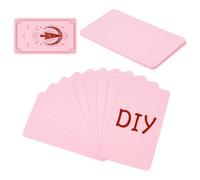 NBEADS 160 Blank Tarot Cards, Write-On Oracle Cards with Pink Back Design DIY Tarot Deck for Meditation Workshops Party Activities Creative Gifts, 2.7×4.7inch