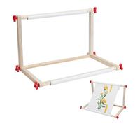 NBEADS 2 Pack Adjustable Embroidery Table Stand, Wooden Embroidery Holder Cross Stitch Table Stand for Sewing Quilting Table Top Stitching Sewing Supplies Craft Tool, 42x27.5cm