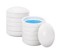 NBEADS 2 Pack Stackable Stackable Ceramic Watercolor Palette, 5-Tier Round Porcelain Mixing Tray with Lids for Watercolor Gouache Ink Acrylic Paint Art Supplies, 8.3x9.5cm