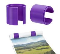 NBEADS 2 Pcs Diamond Painting Canvas Roll Holder, Fixed Scroll Anti-Roll Bracket Diamond Scroll Ring Storage Tool Diamond for Adults Rolling Up Store Canvas Diamond Art Painting, Purple