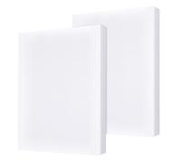 NBEADS 2 Pcs High Density XPS Foam Board, 40x30cm White XPS Craft Foam for DIY Modeling Art Projects Party Decoration Cosplay Prop Production Carve Heat Insulation, 5cm Thick