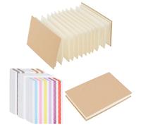 NBEADS 2 Pcs Scrapbook Album with Brown Pages, 16.3x10.9cm Stretchable Folding Photo Album with DIY Accessories Set Hardcover Memory Book Accordion Adventure Scrapbook for Wedding Graduation Christmas