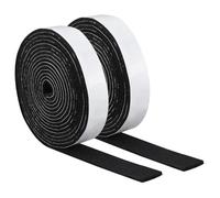 NBEADS 2 Rolls 500x4cm Self-Adhesive Felt Tape, Black Felt Non-Slip Furniture Pads for Protecting Hardwood Floors Chairs Walls, 5mm Thick