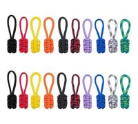 NBEADS 20 Pcs 10 Colors Replacement Zipper Pulls Tab, Paracorda Zipper Pulls Universal Repair Kit for Backpacks Tents Trolley Cases Traveling Cases Jackets