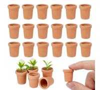 NBEADS 20 Pcs Mini Pottery Planter, Terracotta & Terra Cotta Pots Small Clay Pots for Succulents Mini Clay Ceramic Pottery Planter for Indoor/Outdoor Plants, Crafts, Wedding Favors