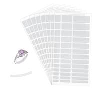 NBEADS 20 Pcs Smart Ring Size Adjuster, Transparent Ring Reducer Invisible Size Adjuster Fit for Man and Woman Loose Ring Sizing Kit Fit, 5.5x10x0.05cm