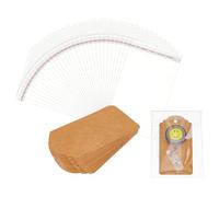 NBEADS 200 Pcs Badge Reel Display Cards, 10x5x0.03cm Name Badge ID Holders with Self-Sealing Bags Keyring Cards Holder for Display Jewelry Packaging Supplies, Peru