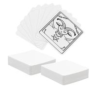 NBEADS 200 Pcs Blank Tarot Cards, Side Length 8cm Blank Oracle Cards DIY Blank Cards to Write on for Making Your Own Tarot Oracle Cards