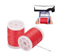 NBEADS 220M Archery Bow String Serving Thread, 0.4mm Plastic Bowstring Serving Thread String Serving Thread for Compound Recurve Bow Tying Peep Sight Nock Point, Red