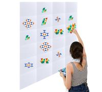 NBEADS 24 Pcs Quilt Design Wall Fabrics, 9mm Thick Quilt Felt Board Portable Quilting Wall Panels for Quilting Sewing Block Projects Fabric Holding Display Supplies, 40x30cm