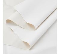 NBEADS 2mx1.6m/2.19x1.75 Yards PU Leather Fabric, Faux Leather Sheets Lychee Pattern Synthetic Leather Fabric for Upholstery DIY Crafts Sew Chair Boat Auto Outdoor, White