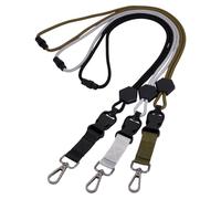 NBEADS 3 Pcs 3 Colors Breakaway Neck Lanyards, 92cm/32Inch Name Card Neck Lanyard Straps with Detachable Buckle and Alloy Clasps for ID Card Holder Keys Work Badge