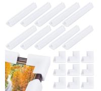 NBEADS 32 Pcs 2 Styles Foam Corner Protectors, White Cushioning Foam Protector for Moving, Shipping Photo Artwork, L Shape and Rectangle