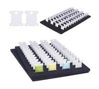NBEADS 350 Pcs EVA Foam Insert with Embroidery Floss Bobbins, Plastic Embroidery Floss Bobbins with 3 Pcs EVA Foam Insert for Multi Drawer Cabinet Embroidery Floss Organizer Cross Stitch Storage
