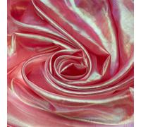 NBEADS 3m/3.3 Yards Organza Fabric, Rainbow Gradient Lace Iridescent Holographic Gauze Fabric for Wedding Dress Curtain Photography Background DIY Supplies Decor 1.5m Wide, Pale Violet Red