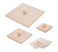 NBEADS 3Pcs Hardwood Tailors Clapper, Square Quilters Clapper Wood Clappers Sewing Tools Seam Presser Boards for Flattening Fabrics Sewing and Point Pressing