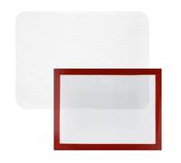 NBEADS 4 Pcs 2 Styles Applique Fusing Mat, 40cmx30cm Appliques Pressing Sheet Silicone Non-slip Mat for Quilters Arts Crafts Creation and Fusible Web Fabric Supplies