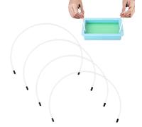 NBEADS 4 Pcs 260cm Soap Swirl Tools, Bendable Cold Process Soap Making Tools Bendable Hanger Swirl Wire for DIY Soap Making Supplies, 65cm/pc
